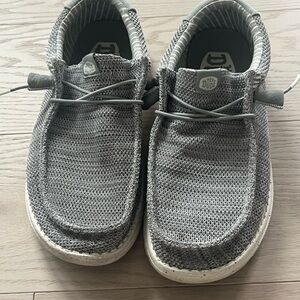 Hey Dude Gray Wally Stretch Mesh Shoes